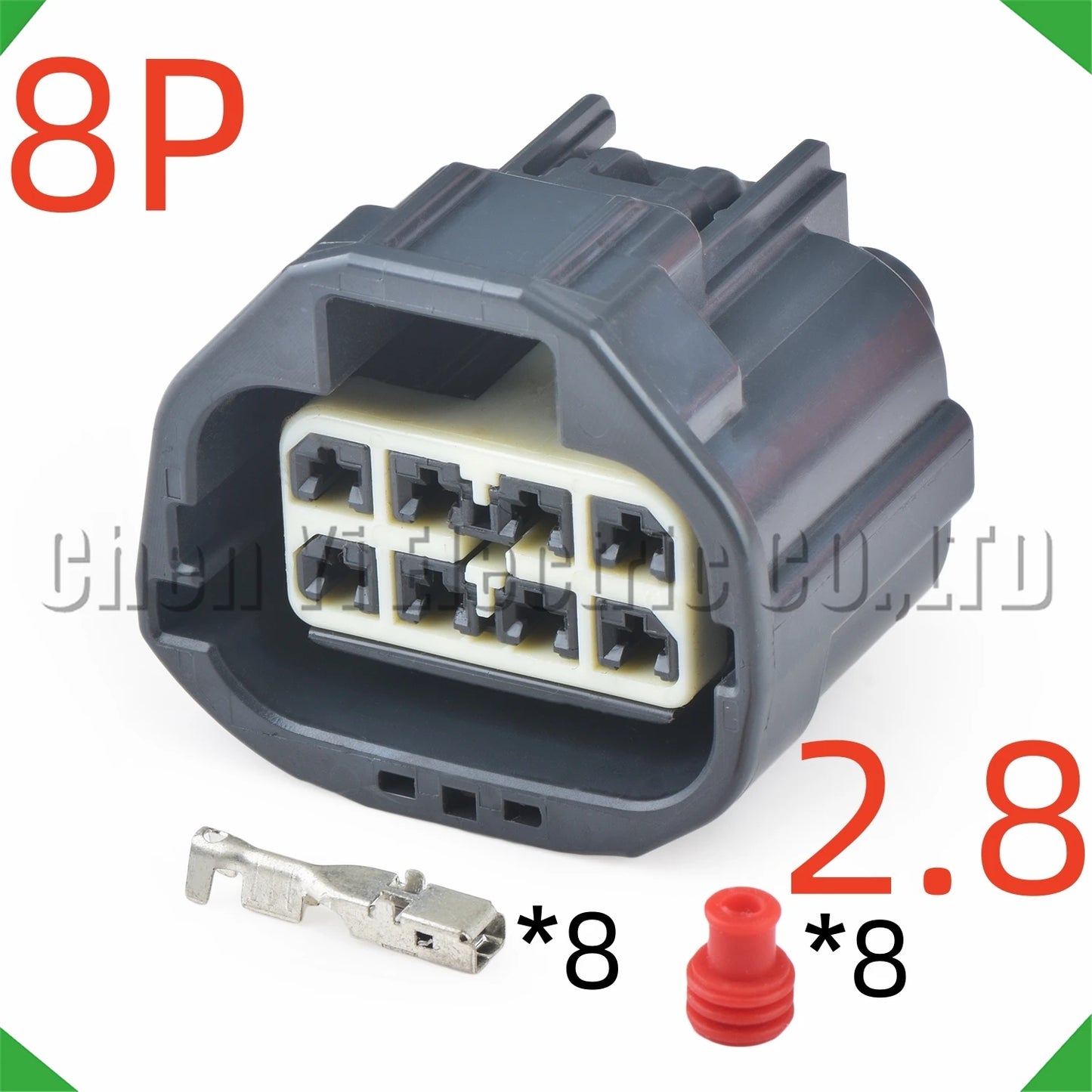 8 Pin Headlight Connector 7283-5574-10 7282-5574-10 For Ford Cadillac
