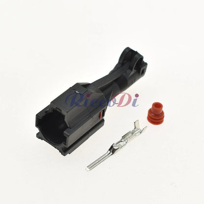 1 Pin 2mm SWP Waterproof Connector MG640280-5 MG610278-5 DJ7012Y-2 PA66 Black Male Female