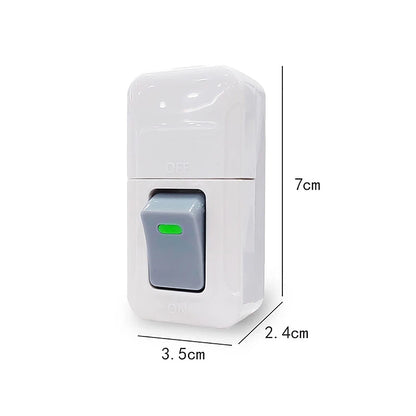 Inline On/Off Push Button Switch for Table Lamp — White Cord Switch, 1/2/3pcs
