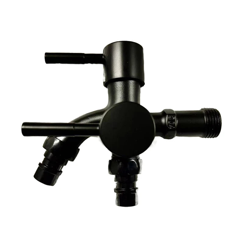 Multifunction Double Outlet Faucet 304 Stainless Steel One Into Two