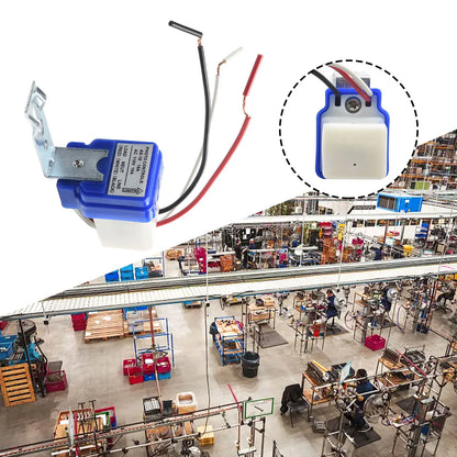 Automatic Photo Control Switch Garden Port Road Lighting Factories AC DC 12-220V 5*4.2*3.3cm Blue Controller Switch