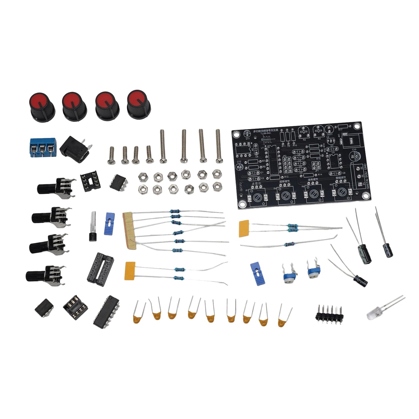 Professional Level Signal Generator DIY Kit featuring ICL8038 for Creating Sine Triangle and Square Waves Easily