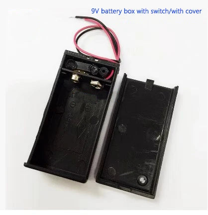 9V Battery Snap Connector with DC Lead and Square Cap