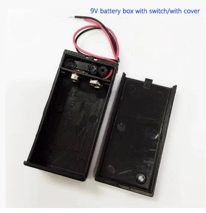 9V Battery Snap Connector with DC Lead and Square Cap