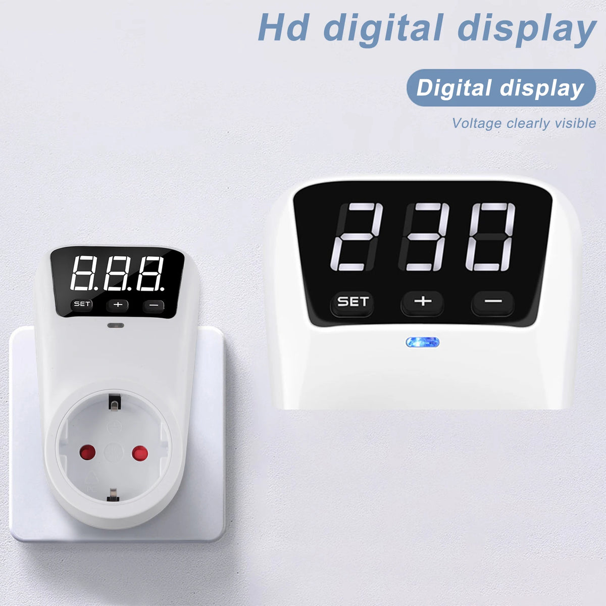 Adjustable Voltage Protector Socket AC120V/230V 16A Surge Protection with Delay | DE UK US Plug