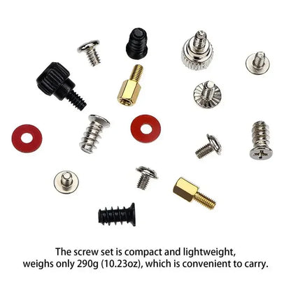 Motherboard Standoffs & PC Screws Assortment Kit — HDD SSD Case Mainboard M3 6#-32