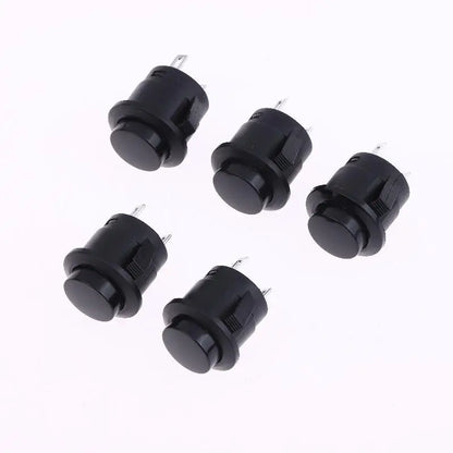 New 5/10Pcs Momentary Push Button Switch R13-507 16mm Round Switch 2Pins ON-OFF Self-res Panel Mounting