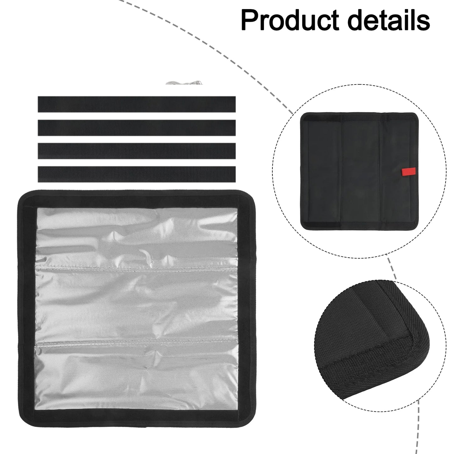 Foldable Aluminum Film Sunshade for RV For Skylight Roof with Multi Layer Waterproof Design for Window Vent Use