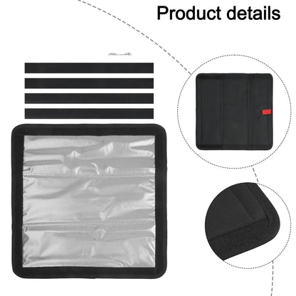 Foldable Aluminum Film Sunshade for RV For Skylight Roof with Multi Layer Waterproof Design for Window Vent Use