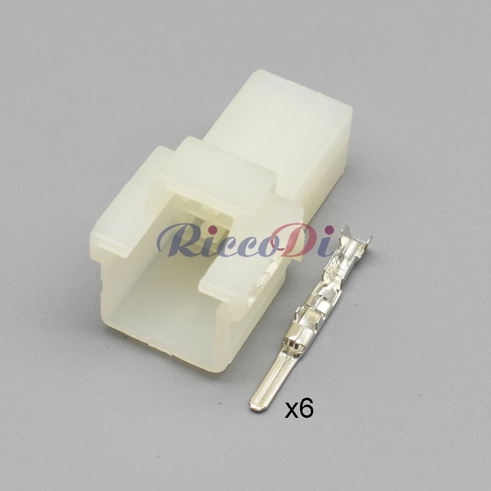 6 Pin Electrical Motorcycle Cable Harness Connector Socket With Termin ...