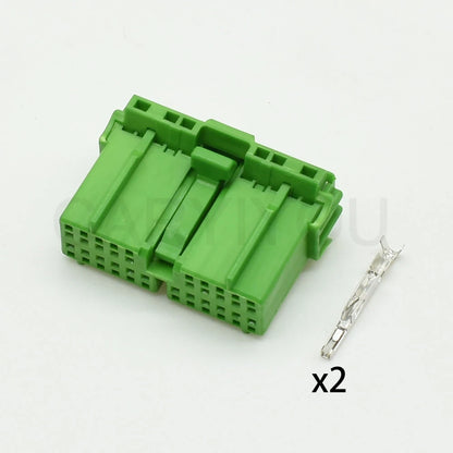 1 Set 22 Pin Automobile Instrument Connector Car Central Control Plug Socket IL-AG5-22P-D3C1 IL-AG5-22S-D3C1 For Honda Volvo JAE