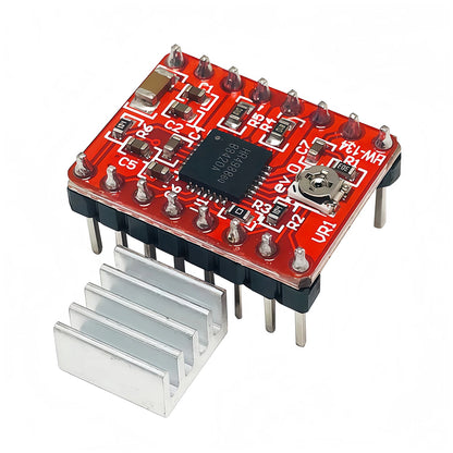 A4988/DRV8825 Stepper Motor Driver Module with Heat Sink, StepStick Carrier for 3D Printers and Arduino