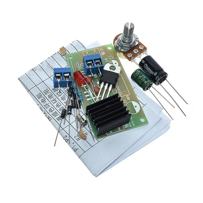 LM317 Adjustable DC Power Supply Kit for DIY Electronics Teaching and Training