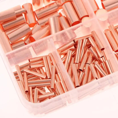 Non-Insulated Butt Terminal Assortment Kit Copper Crimp Connector