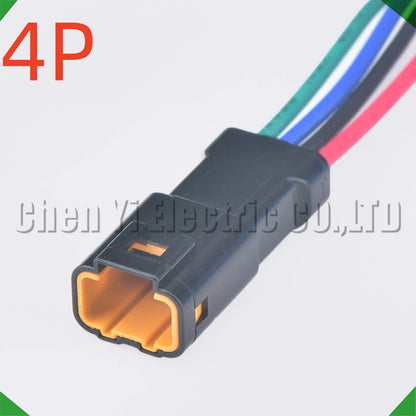 4 Pin Auto Waterproof Electronic Connector Wire Harness Butt Plug for 04R-JWPF-VSLE-S 04T-JWPF-VSLE-S JWPF-VSLE-D