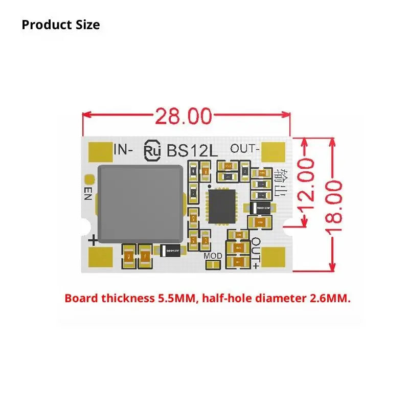 1Pcs For Electronic Device 2.7-11V To 5V/12V 10A Mini Step-Up Board DC-DC Boost Converter Module With Short Circuit Protection