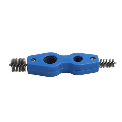 4-in-1 Battery Brush Copper Pipe Cleaner Welding Preparation High Torque Resistance Interchangeable Brush Heads For Copper Pipes