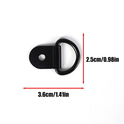 20/10pcs Stainless Steel D Shape Pull Hook Tie Down Anchors Ring Iron Cargo Tie Down Ring Car Truck Trailers RV Boat Accessories