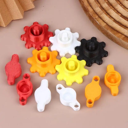 New 10PCS Orange Glass Glue Caps - Durable Plastic Sealing Caps For Standard Glue Bottles, Portable Decoration Tools