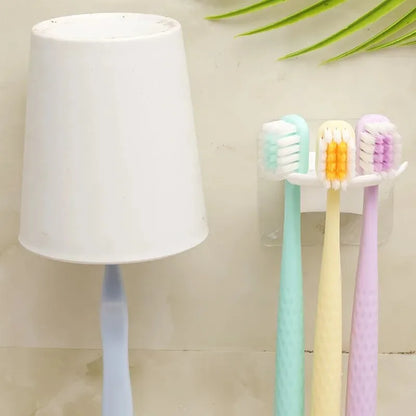 10/1PCS Plastic Toothbrush Holder Travel Organizer Removable Stand for Toothbrush Cup Storage Household Bathroom Accessories