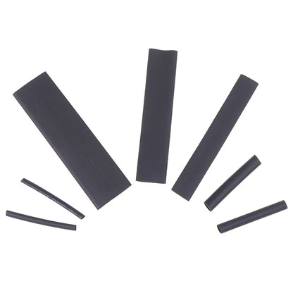 New 127Pcs Black Glue Weatherproof Heat Shrink Sleeving Tubing Tube Assortment Kit