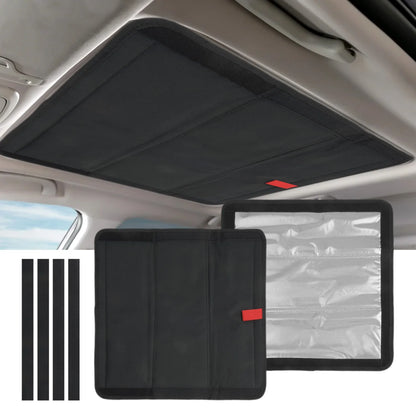 Foldable Aluminum Film Sunshade for RV For Skylight Roof with Multi Layer Waterproof Design for Window Vent Use
