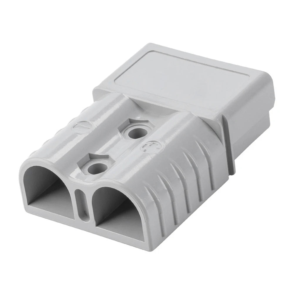 50A Anderson Plug Connector 600V Grey Red Straight Plug for Solar Cable, Ships Yachts RVs, 6AWG
