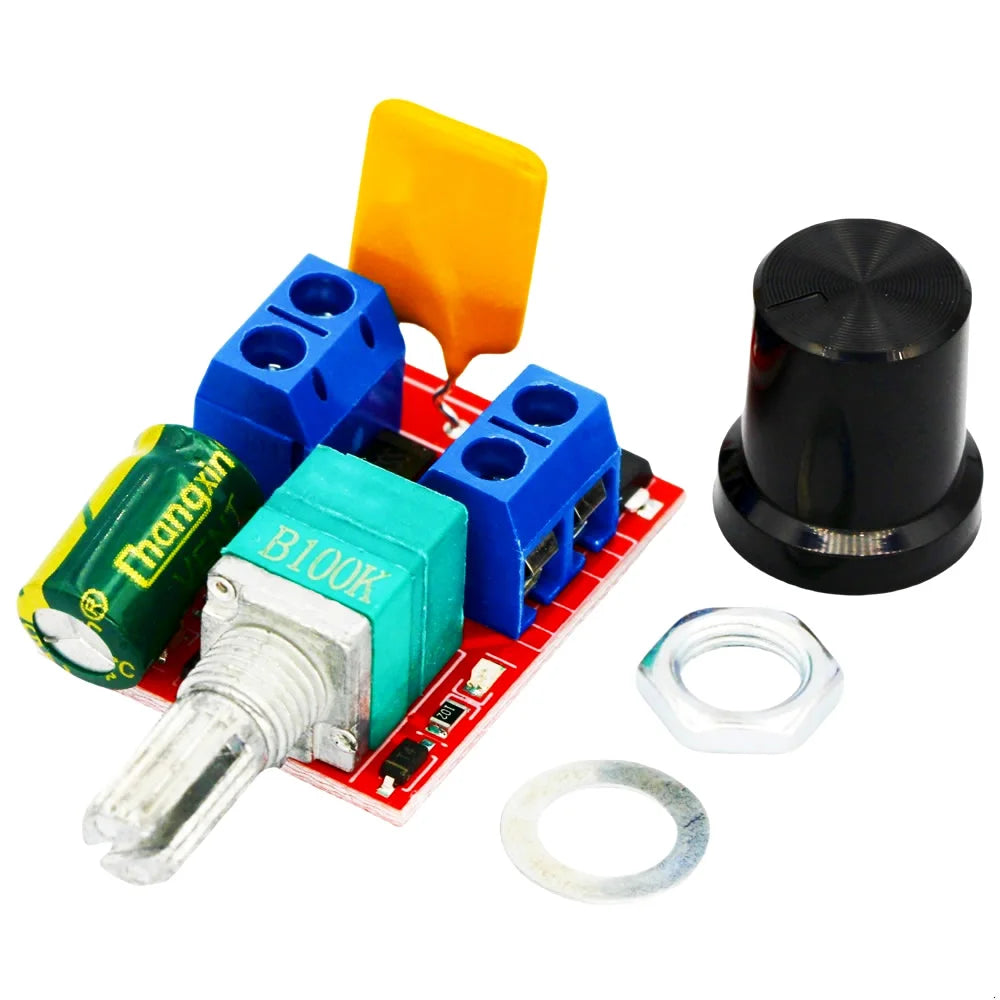 PWM Mini DC Motor Speed Controller Module 3V-35V 5A 90W Adjustable Regulator & LED Dimmer