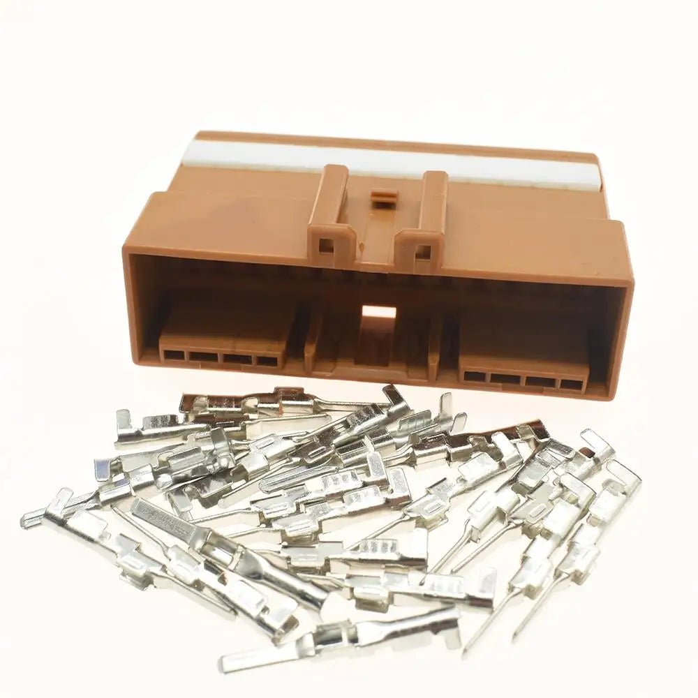 936098-4 / 936133-3 Automotive 26-Pin Unsealed ECU Wiring Connector — Male & Female with Terminals