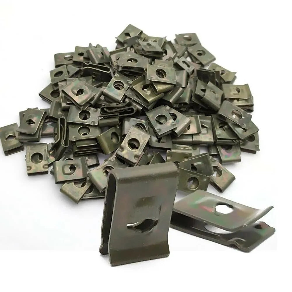 Car U-Type Metal Screw Fastener Clips Anti-Rust Bumper