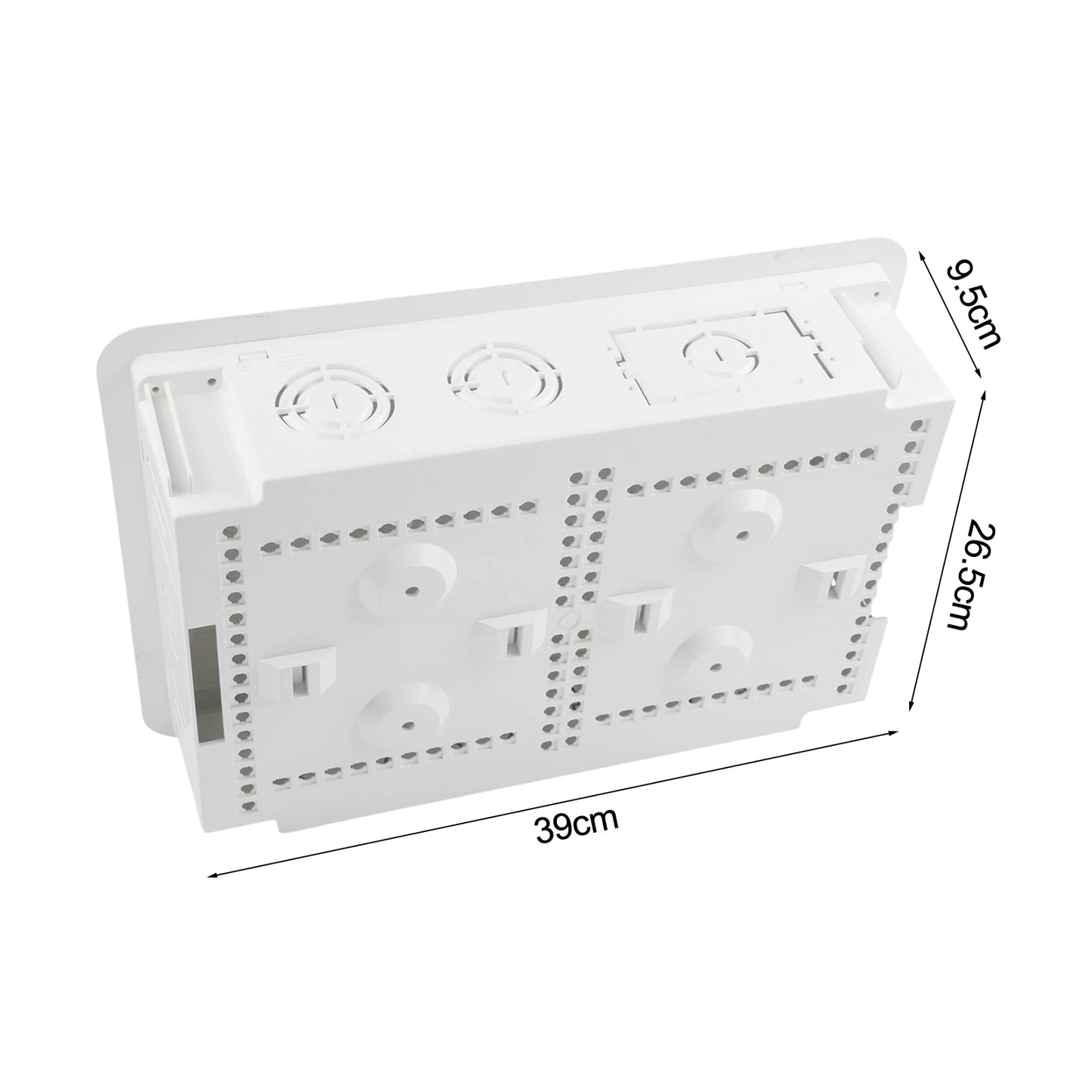 39*26.5*9.5cm Cable Management Kit Versatile Media Box Fit Cable Management Standard Stud Compatibility WiFi Friendly Materials