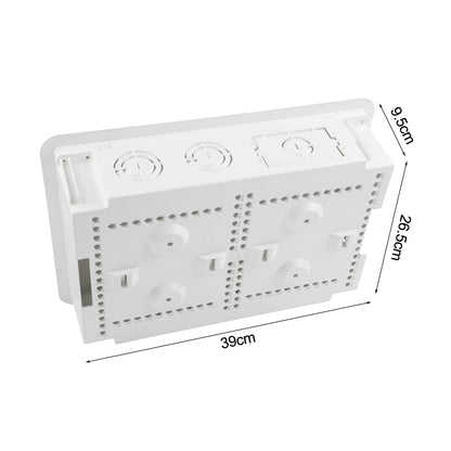 39*26.5*9.5cm Cable Management Kit Versatile Media Box Fit Cable Management Standard Stud Compatibility WiFi Friendly Materials