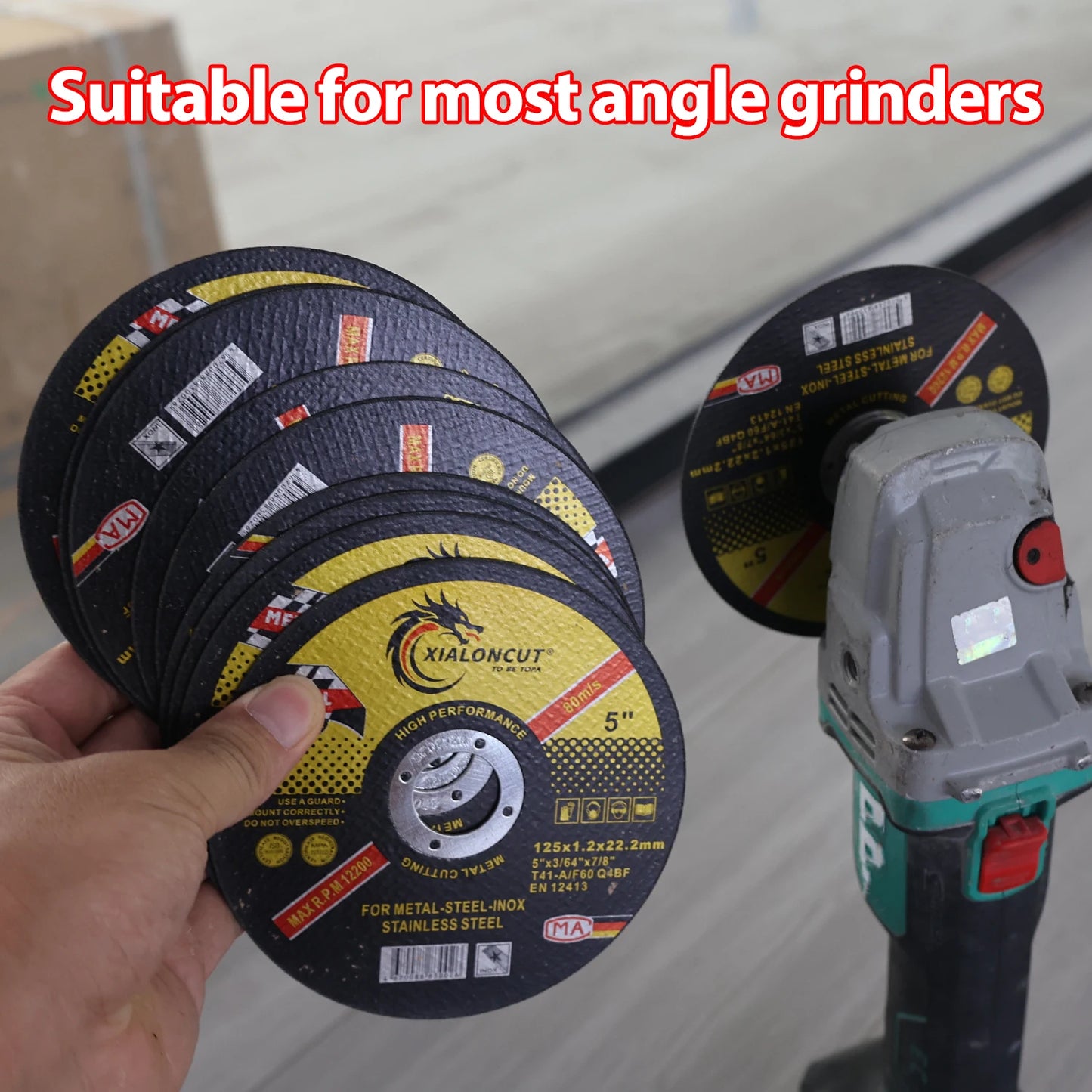 125mm Metal Cutting Disc Cut Off Wheel Grinding & Sanding Disc 1/12PCS