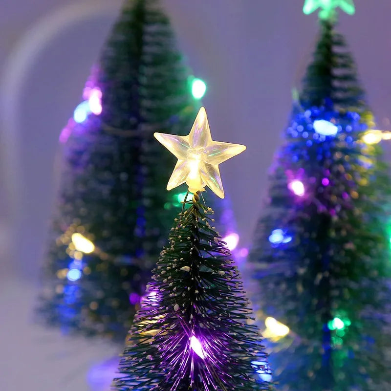1/3PCS Christmas Tree Night Light Pine Needle String Lights Battery Powered for Home Desktop Decor New Year Party Gift Decor