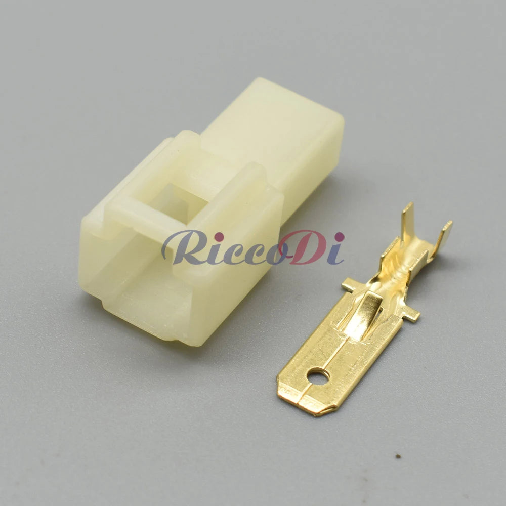 Automotive Electrical Connector 6.3mm Cable Terminal Plug Kits for Car, Motorcycle, and Ebike Wiring Male Female