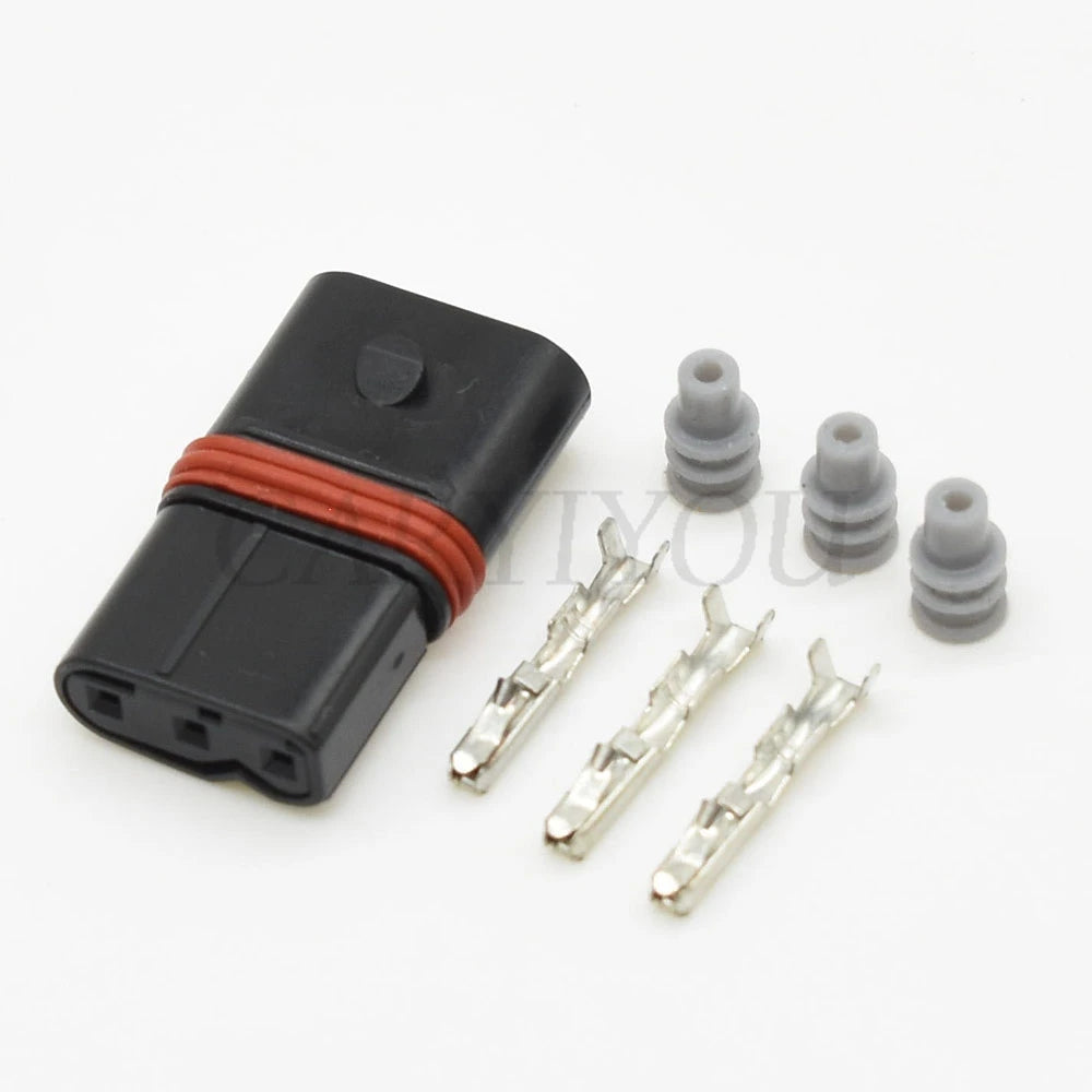 3-Pin 0.6mm Camshaft Position Sensor Connector DJ7032W-0.6-21 Automotive Injector Plug with 15cm Wire