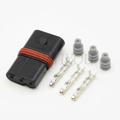 3-Pin 0.6mm Camshaft Position Sensor Connector DJ7032W-0.6-21 Automotive Injector Plug with 15cm Wire