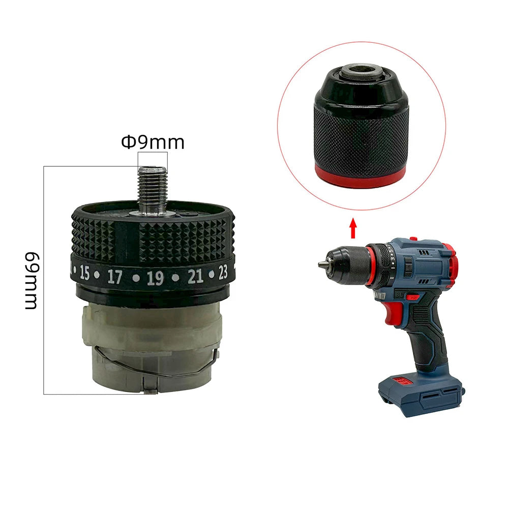 1 PC Drill Gearbox For-Bosch 13 Teeth 21V/16.8v Gear Box Drill Gearbox Metal Drill Gearbox Power Tools Replacement Accessories