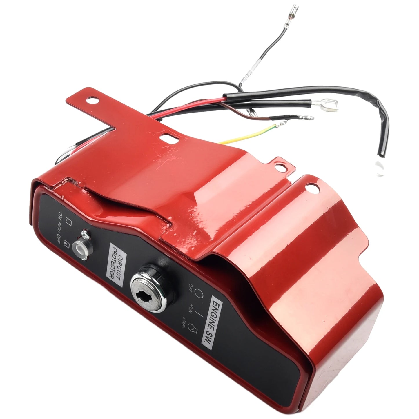 Engines Generator Pump Ignition Switch 168F/170F 188F/190F 20.5 X 7 Cm/8.07 \\\\\\\"x 2.76\\\\\\\" Iron Red+black Brand New