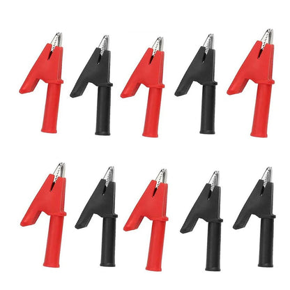 Easy Connect Crocodile Clips 2000V 30A Current Battery Connectors Black Crocodile Clips Strong Spring Mechanism