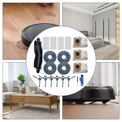Home Maintenance As Shown Robot Vacuum Components Large Capacity Dust Bags For Disposal Replacement Brush Kit Sturdy Dust Bags