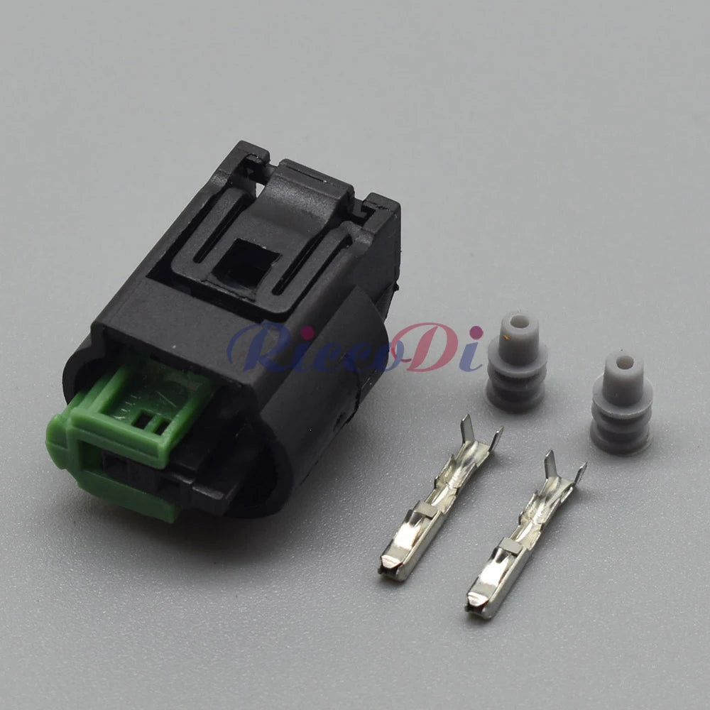 2 Pin Automotive Outdoor Temperature Sensor Connector Socket Oxygen Sensor Plug Compatible with 1-967644-1 1-967570-3