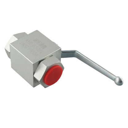 1pcs Carbon Steel Hydraulic Ball Valve Two Way Globe Valve High-pressure Hydraulic Valve G1"  For Flow Adjustment