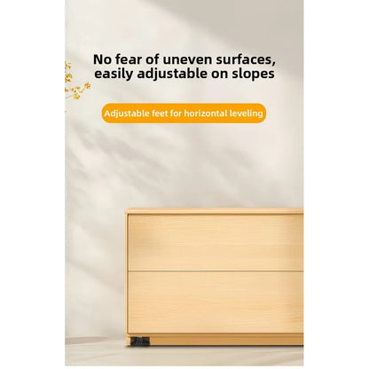 Tool-free Install Cabinet Feet Black Adjustable Height Range Heavy-duty Load Capacity Easy Tool-free Installation
