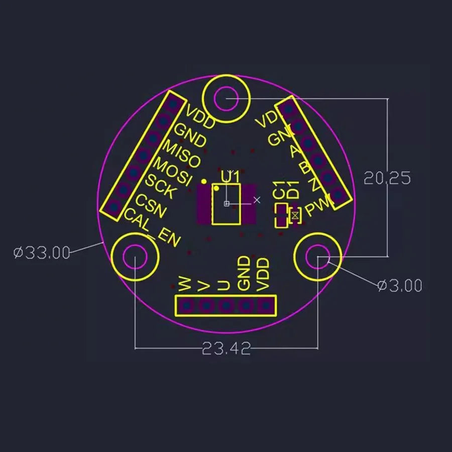 MT6826S High-Precision High-Speed Magnetic Encoder Angle Sensor Module for Arduino