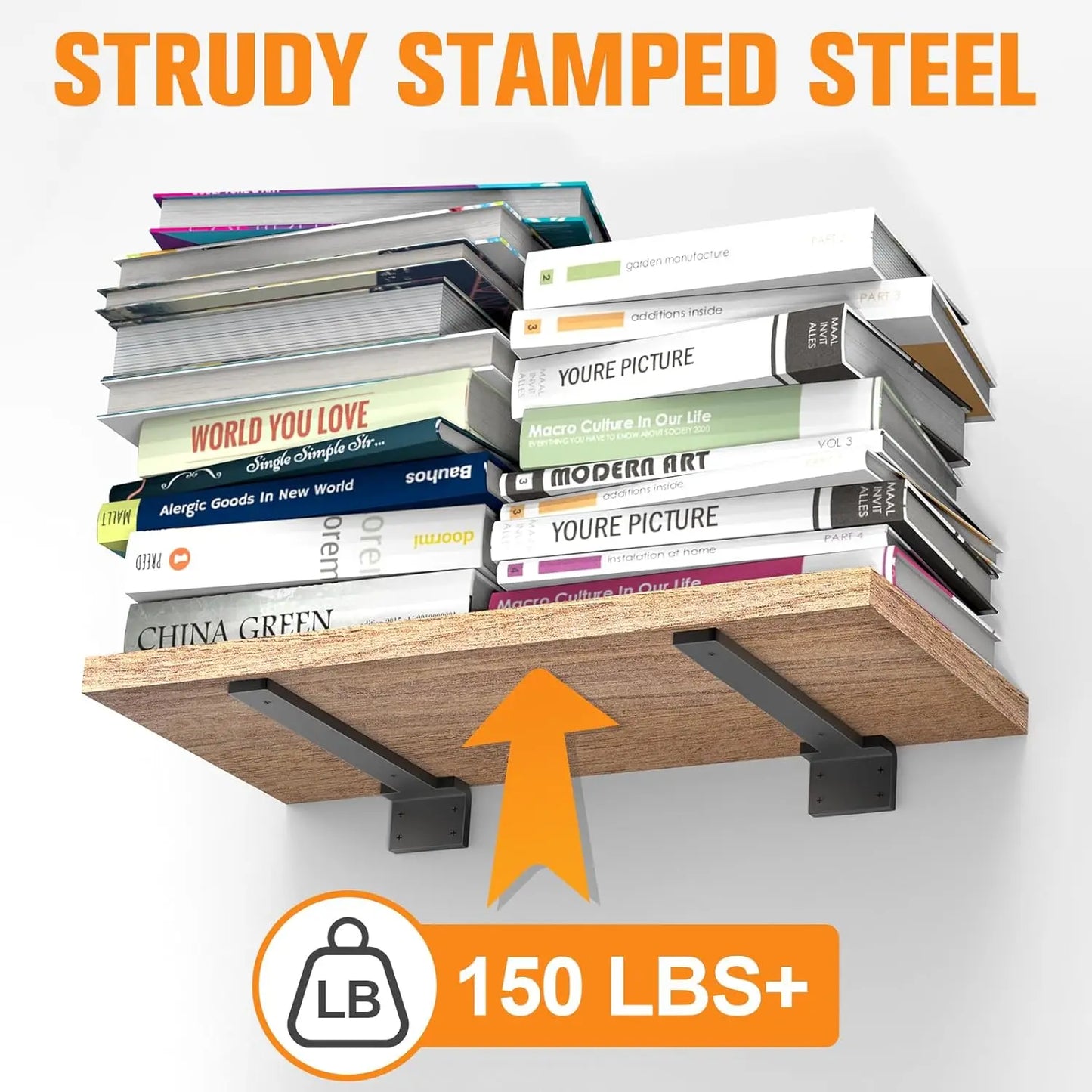 Concealed Right Angle Bracket – 10/15/20CM Shelf Support Wall Mounted Furniture Holder for Desk, Kitchen & Home Shelves