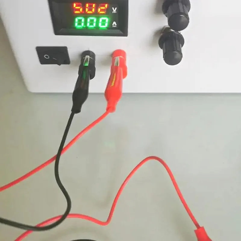10/1Sets Alligator Clips Electrical Test Leads Dual Ended Crocodile Clips Jumper Wires for Circuit Connection Electrical Testing