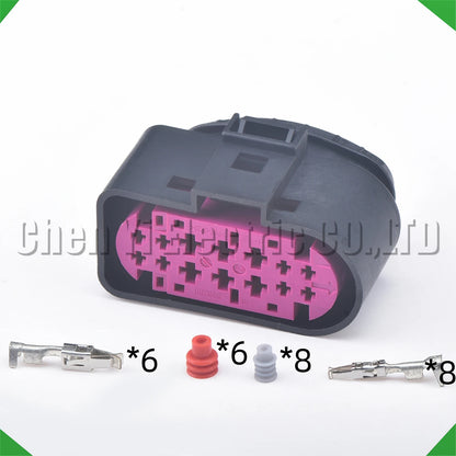 14 Pin Headlight Connector 1719105-2 1J0973737 for VW Audi Ford