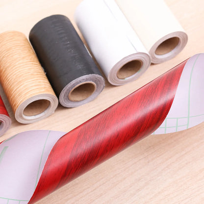 5M/Roll Wood Grain Door Frame Edge Repair Tape – Self-Adhesive Hole Patching & Furniture Refurbishment Tape for Wooden Door Repair