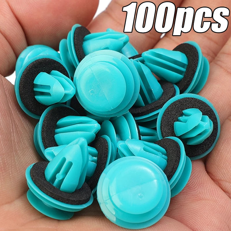 Auto Door Panel Clip with Seal Ring — Fastener Rivet Retainer for Car Interior Trim 20/100pcs